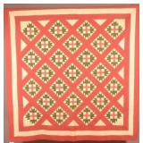 Signed & Dated York, PA Star & Cross Quilt.