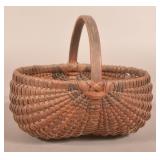 Small PA Splint Oak Egg Basket.