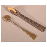 Two Early Pennsylvania Pie Crimpers.