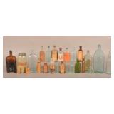 Lg. Collection Antique Apothecary Bottles.