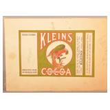 Very Rare Original Artwork For Klein