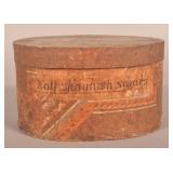 Early Dated 1828 Lancaster, PA Wallpaper Box.