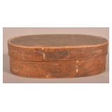 Small Oval Paint-Decorated Pantry Box.