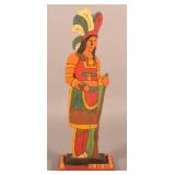 Antique Cigar Store Indian Counter Display