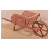 Buch No. 3 Painted & Stenciled Wheelbarrow.