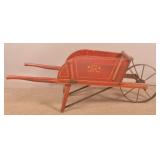 Buch No. 4 Painted & Stenciled Wheelbarrow.