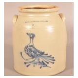 2-Gal. W. Roberts Binghampton, NY Bird Crock.
