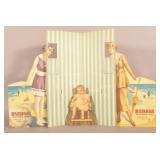 Two Antique Cardboard Advertising Display Signs.