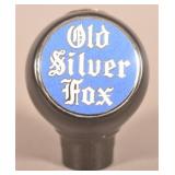 Vintage Old Silver Fox Beer Tap Handle.