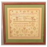 Excellent Signed & Dated Pennsylvania Sampler.