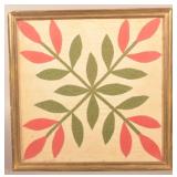 Framed PA Album Quilt Square.