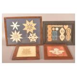 Collection Framed PA Paperboard Quilt Patterns.