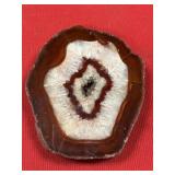 Red Crystal Geode Slice