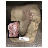 Cast of Human Footprint