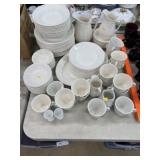 Contemporary Ironstone Wheat Pattern Dinnerware