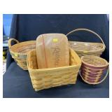 (4) Longaberger Baskets