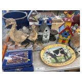 Birdhouses, Storage Crock, Home Decor