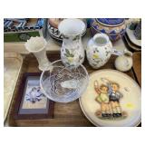 Wedgwood and Lenox Vases, Hummel Plate