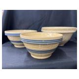 Yellow Ware Mixing and Batter Bowls
