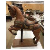 Heavy Composition and Wood Carousel Horse