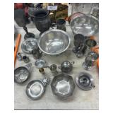 Pewter and Armetale Serving Pieces