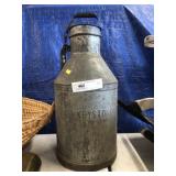 Galvanized Creamer Can