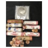 (8) Rolls of Uncirculated Pennies