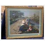 Gilt Framed Lithograph