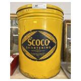 Large Shortening Tin