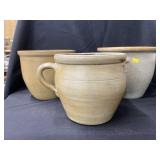 F.H. Cowden and Stoneware Storage Crocks