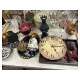 Shelf Clock, Storage Crock, Home Decor