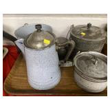 Gray Agateware Pieces