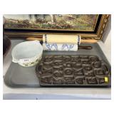Food Mold, Rolling Pins, Pyrex Serving Dish