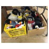 (2) Boxes of Plush Penguins