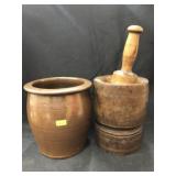 Cowden Storage Crock with Mortar and Pestle