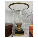 Glass and Brass Candleholder