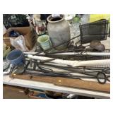 Fireplace Tools, Scissors, Planters