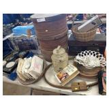 Cheese Boxes, Cream Pail, Radio