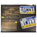 Motor and License Plates