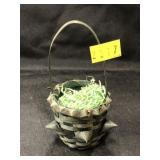 Miniature Folk Art Woven Basket