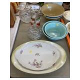 Crystal and Serving Dishes