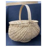 Woven Basket with Corn Husk Dolls