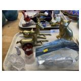 Brass Figurines, Glass Sculpture