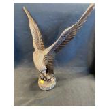 Wood Carved Spread Wing Eagle