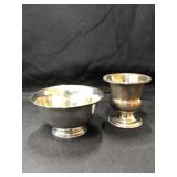 Sterling Silver Toothpick Holder with Bowl