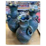 (3) Graduated Pottery Vases