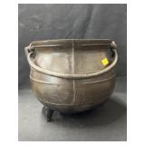 Cast Metal 3-Footed Kettle