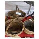 (5) Wicker Woven Baskets
