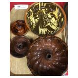 Breininger Candlestick with Unmarked Redware