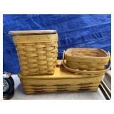 (3) Longaberger Baskets